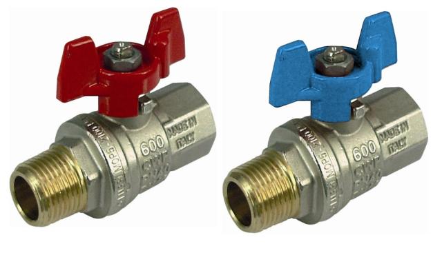 Ball Valve, T-Handle - Male x Female
