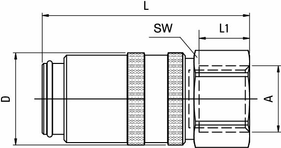Coupling, Female Thread