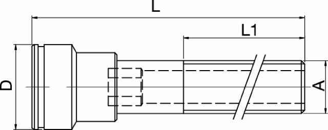 Connector Nipple, Extended