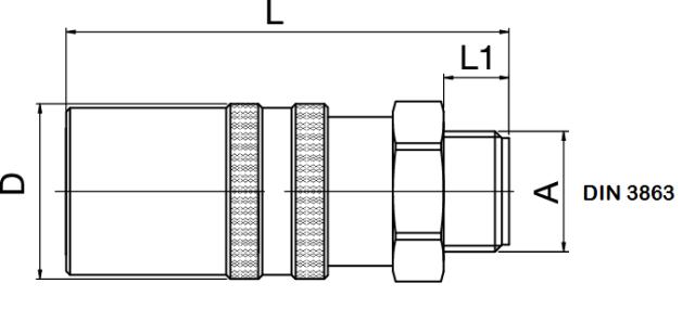 Threaded Coupling - With Valve