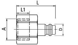 Nipple with Female thread