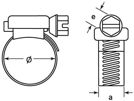 Hose Clips - Galvanized
