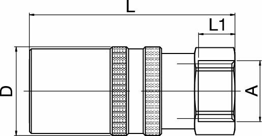 Female Threaded Coupling - With Valve