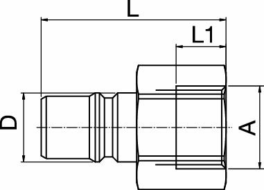 Connector Nipple Female Threaded