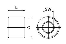 Pressure Plug, Threaded, Conical