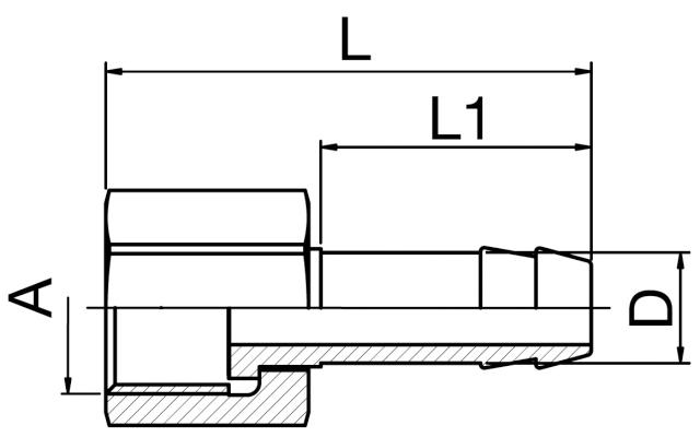 Hose Connector - BSPP Thread, Swivel Nut And Flat Seat