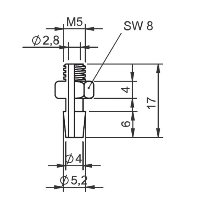 Fittings for ø 11-16 mm cups