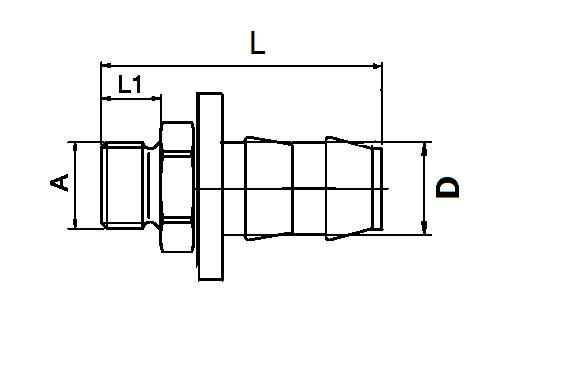 Push Lok Hosetail, BSPP Thread